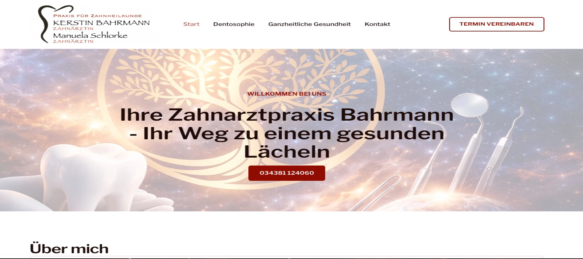 Zahnarztpraxis Bahrmann – Moderne Praxis-Website mit Online-Terminbuchung